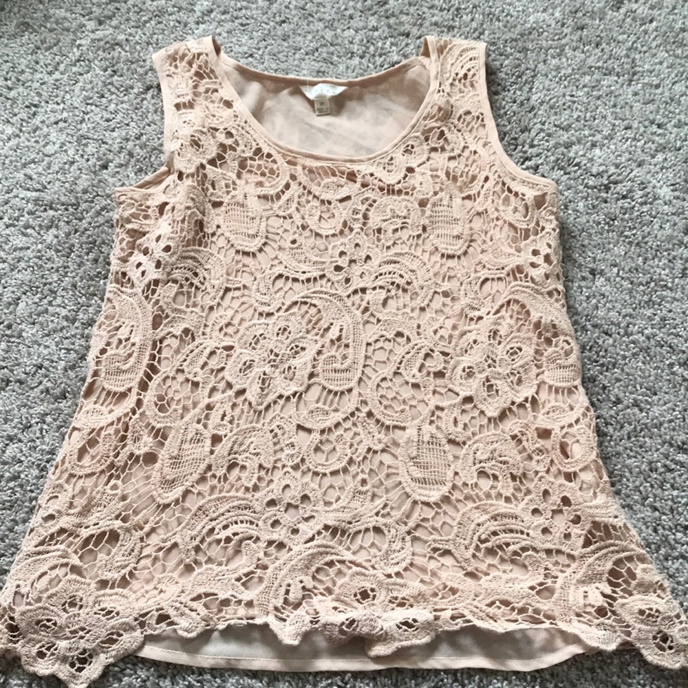 Tan shirt